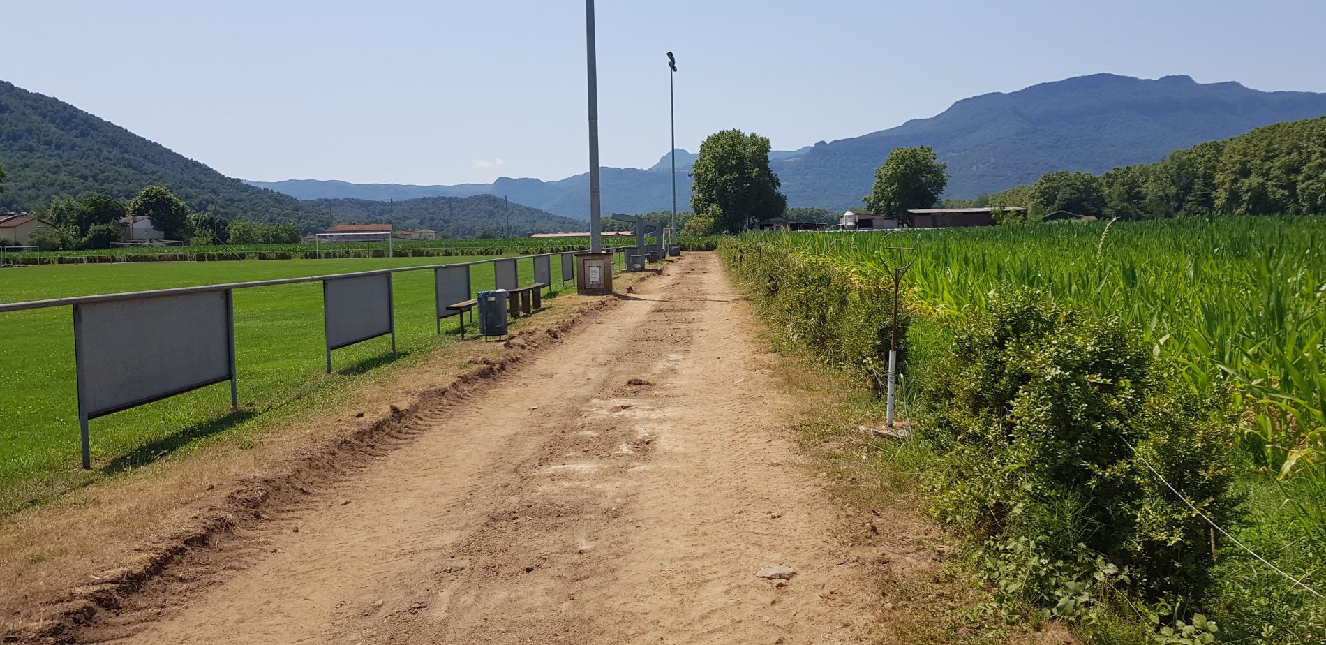 En construcció una nova via verda a la Vall d’en Bas – amb subvenció FEDER – TES