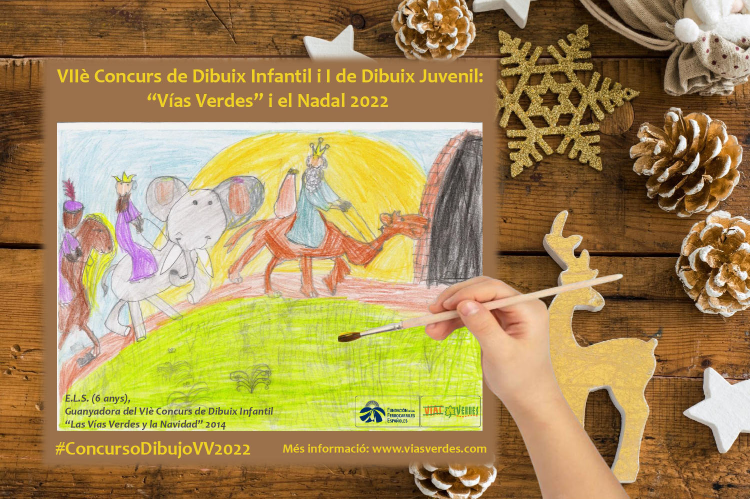 VII Concurs de Dibuix Infantil i I de Dibuix Juvenil: les “Vías Verdes” i Nadal
