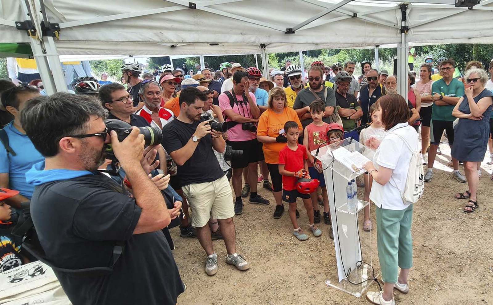 Entra en servei el nou carril bici que connecta Girona i Celrà