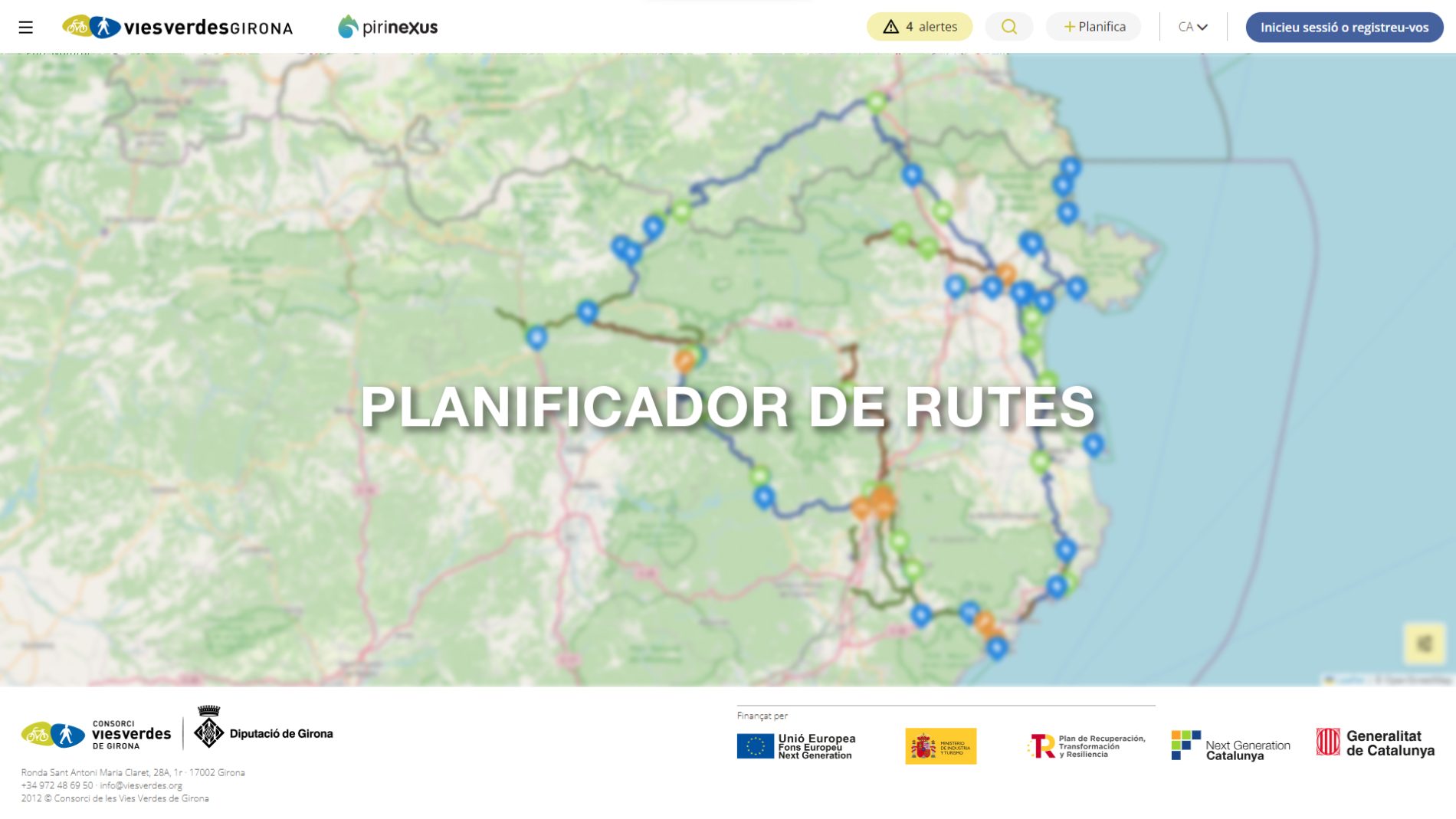 A new route Planner allows users to visualize the entire cycling and walking network and create custom routes with all information and services