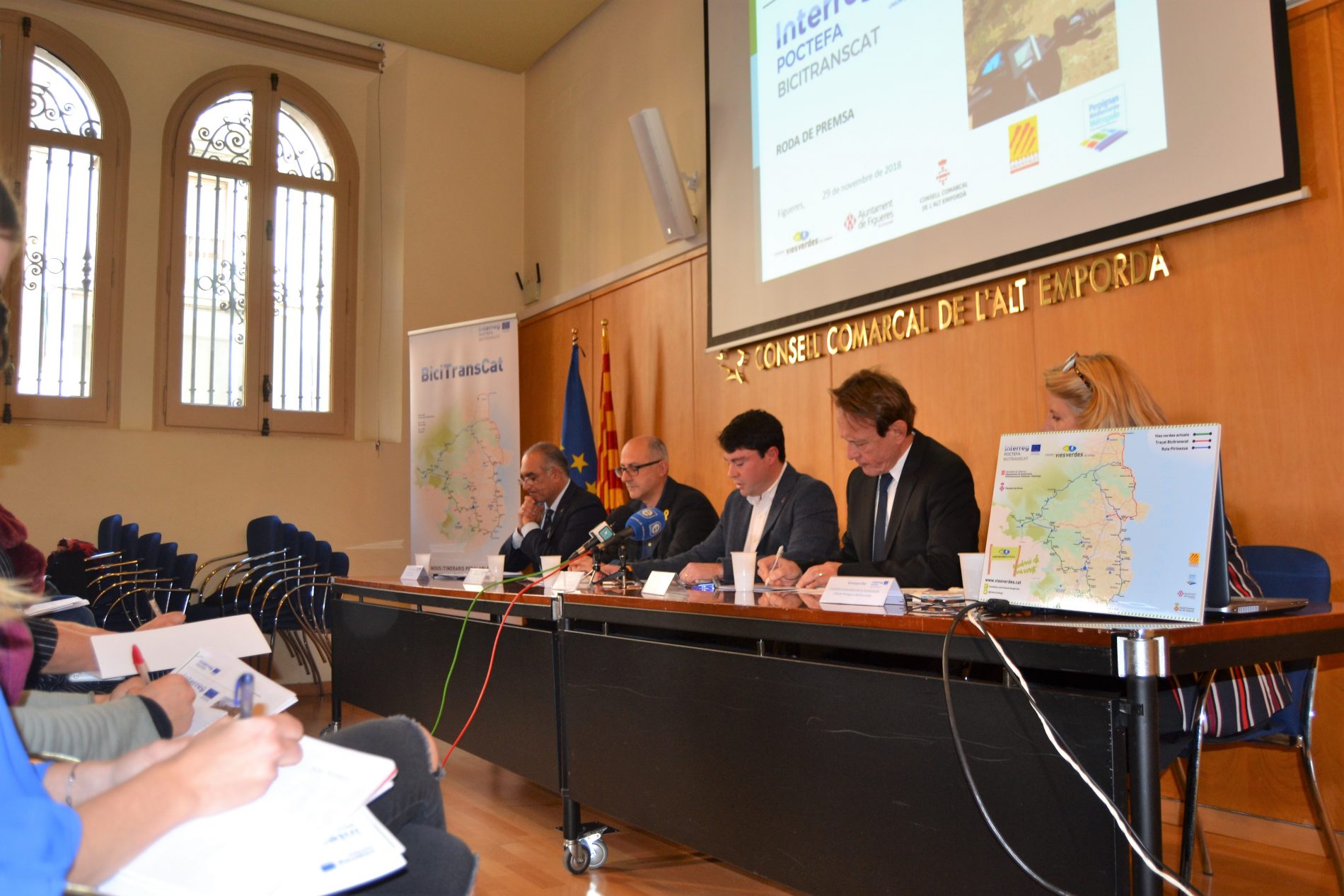 FIVE ADMINISTRATIONS DRIVE FORWARD THE BICITRANSCAT PROJECT, PROMOTING CROSS-BORDER SUSTAINABLE MOBILITY