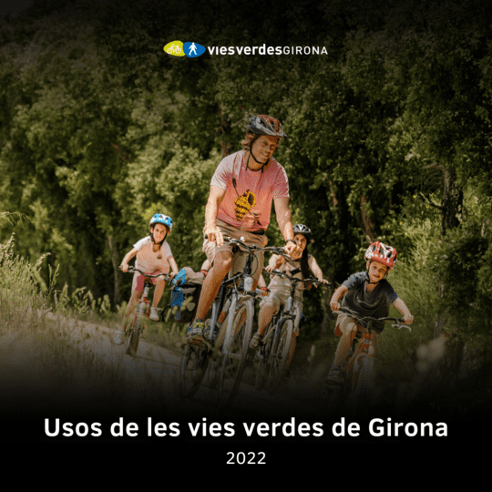 Les Vies Verdes de Girona han registrat un total 961.294 usos durant l’any 2022, dels quals un 43% han estat en bicicleta i un 57% a peu