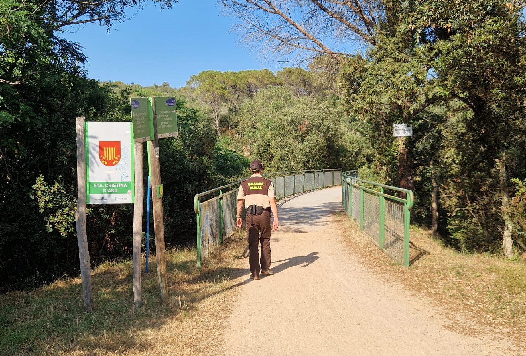 El Consorci inicia una prova pilot de vigilància en diversos trams de les vies verdes de Girona