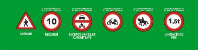 RECORDEM LA LIMITACIÓ DE VELOCITAT A LES VIES VERDES