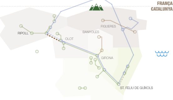 Greenway Link geographical map