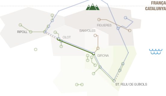 Narrow-Gauge Railway Route I geographic map