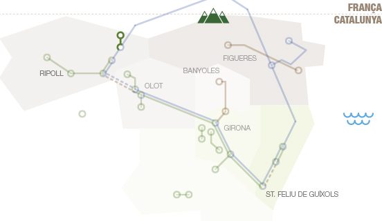 Camprodon - Vilallonga de Ter geographic map